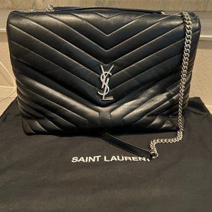 YSL (Saint Laurent) Lou Lou LARGE Quilted Shoulder Bag